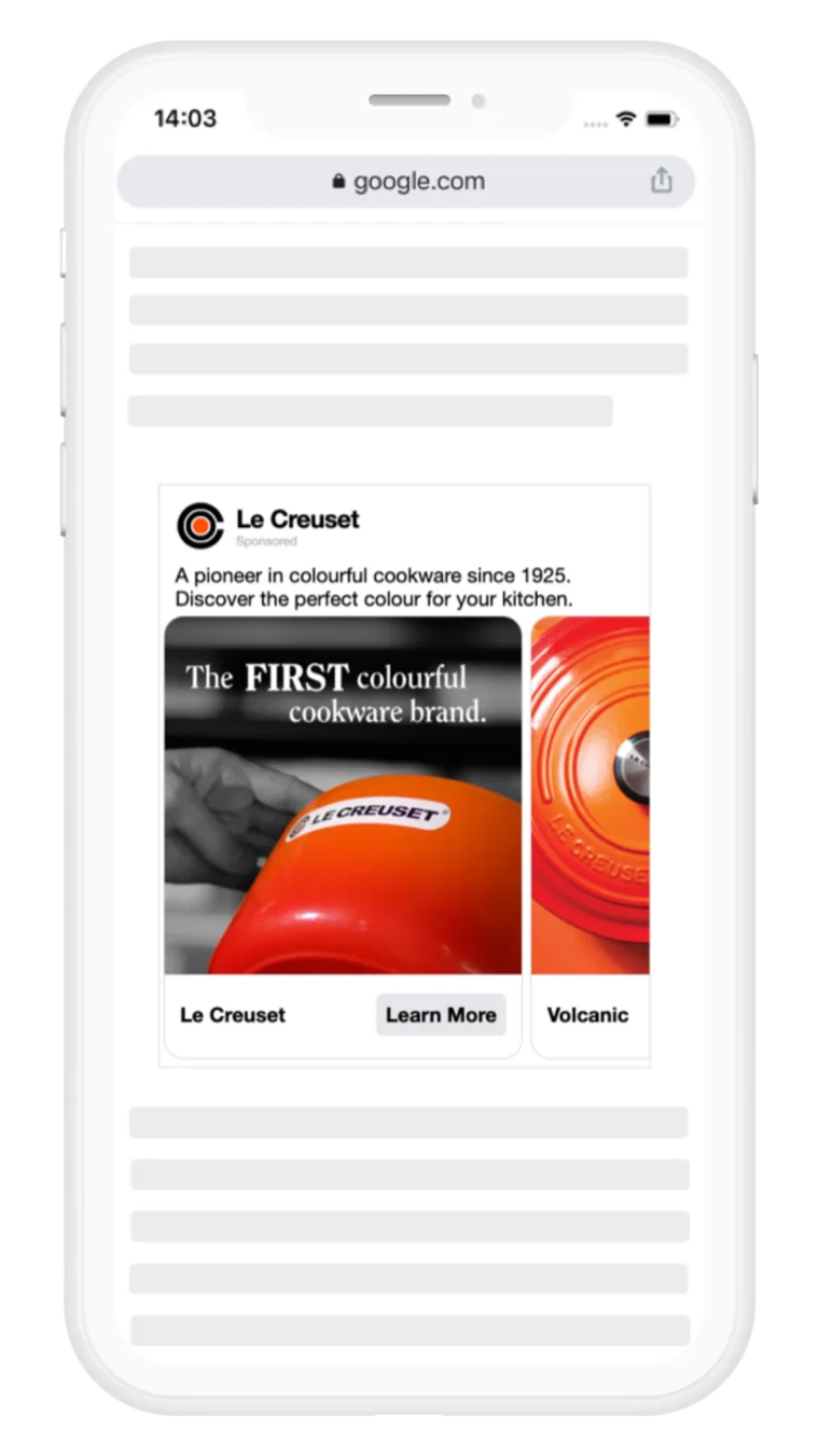 Carousel format example