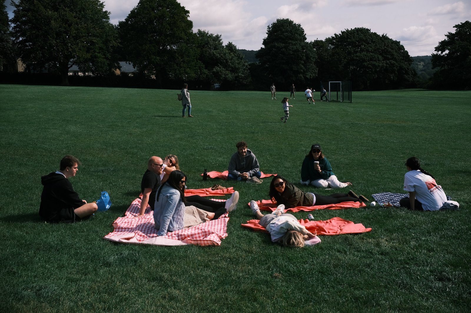 The Picnic team enjoying the park