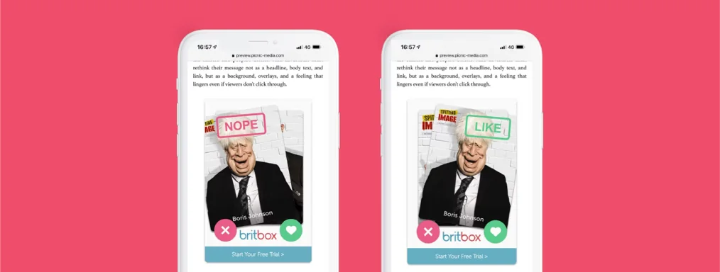 Picnic Launches BritBox’s Spitting Image with Swipe Right